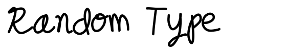 Random Type font preview
